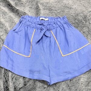 Zimmerman Blue Shorts with Tan Trim